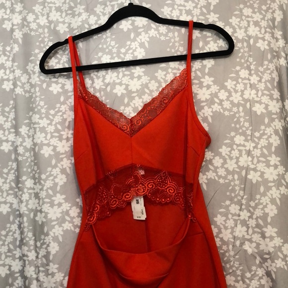 Orange spaghetti strap dress - Picture 3 of 4